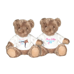 Janey Godley Not Dead Yet Tour Teddy Bears with mini tour t-shirt