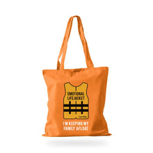 Load image into Gallery viewer, Emotional Life Jacket Tote Bag
