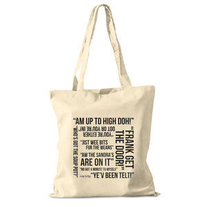 Janey Godley cotton shopper bag